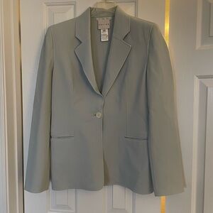 Vintage Celine “Finition Main” Women's Ice Blue Single-Button Blazer